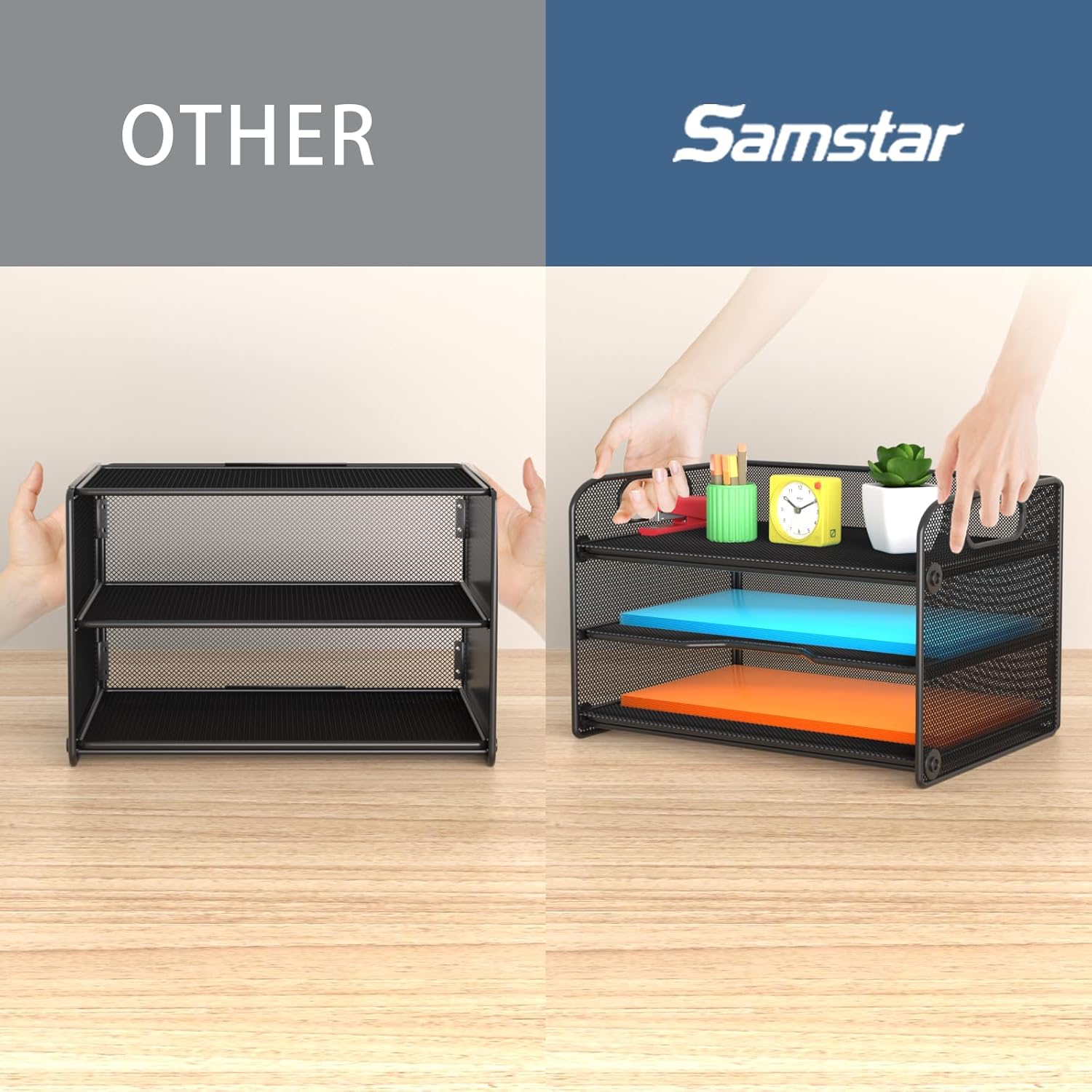 3 Tier Letter Tray Paper Organ - Letter Tray Desk のレビューと価格