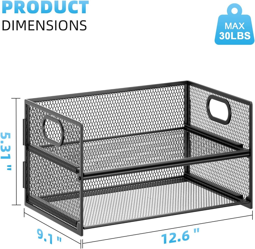 2 Tier Mesh Paper Organizer Le - Letter Tray Desk のレビューと価格