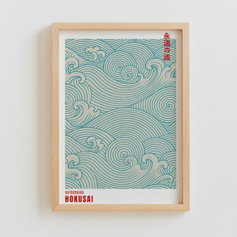 Abstract Japanese Woodblock Ca - Home Office Japandi のレビューと価格