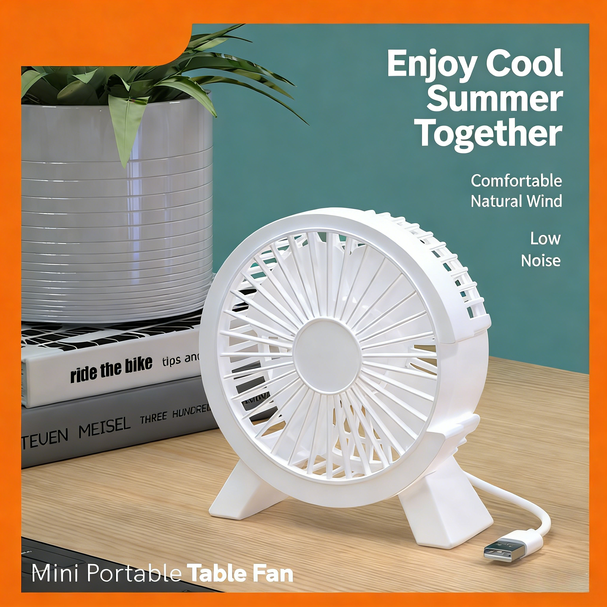 Mini USB Rechargeable Table Fa - Home Office Desk Ideas のレビューと価格