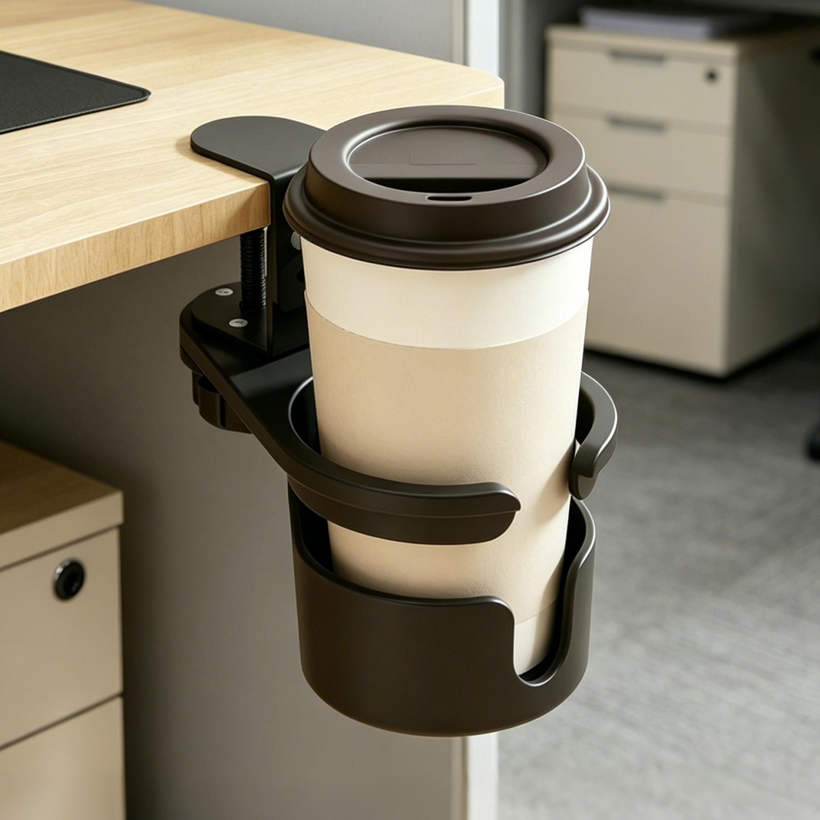 Desk Cup Holder Clamp Adjustab - Office Table Home のレビューと価格
