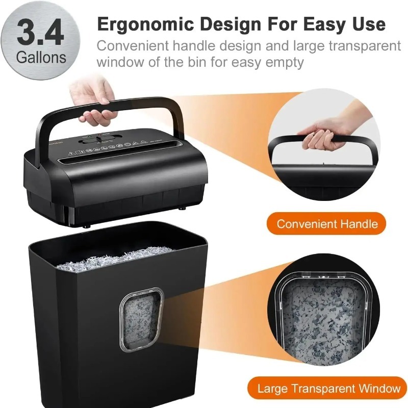Bonsaii 6-Sheet Micro-Cut Pape - Home Office Paper Shredder のレビューと価格