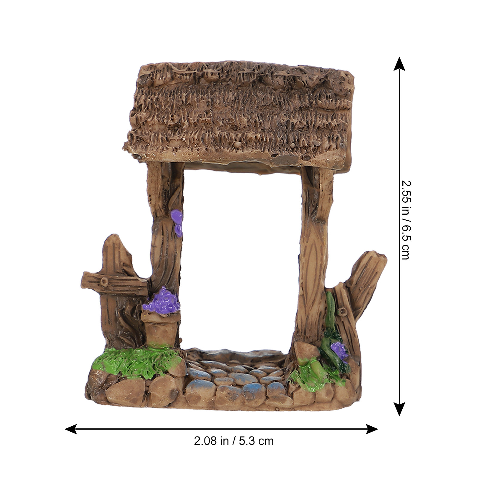 2Pcs Mini Resin Hedge Gate Dec - Office Table Home のレビューと価格