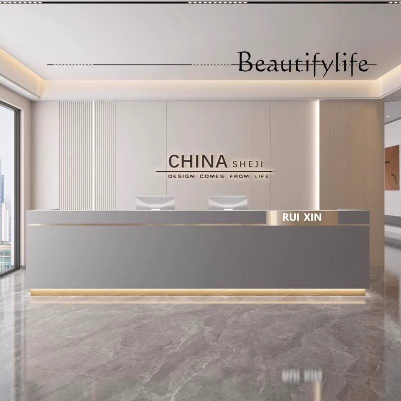 Reception Desks Mostrador De T - Home Office Tienda のレビューと価格