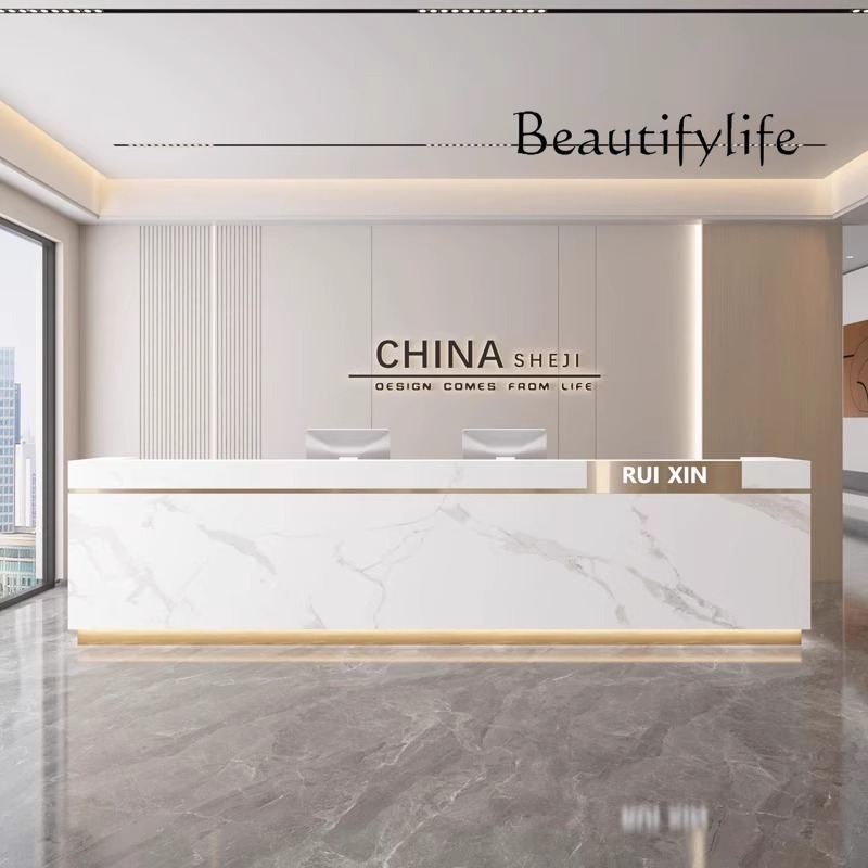 Reception Desks Mostrador De T - Home Office Tienda のレビューと価格