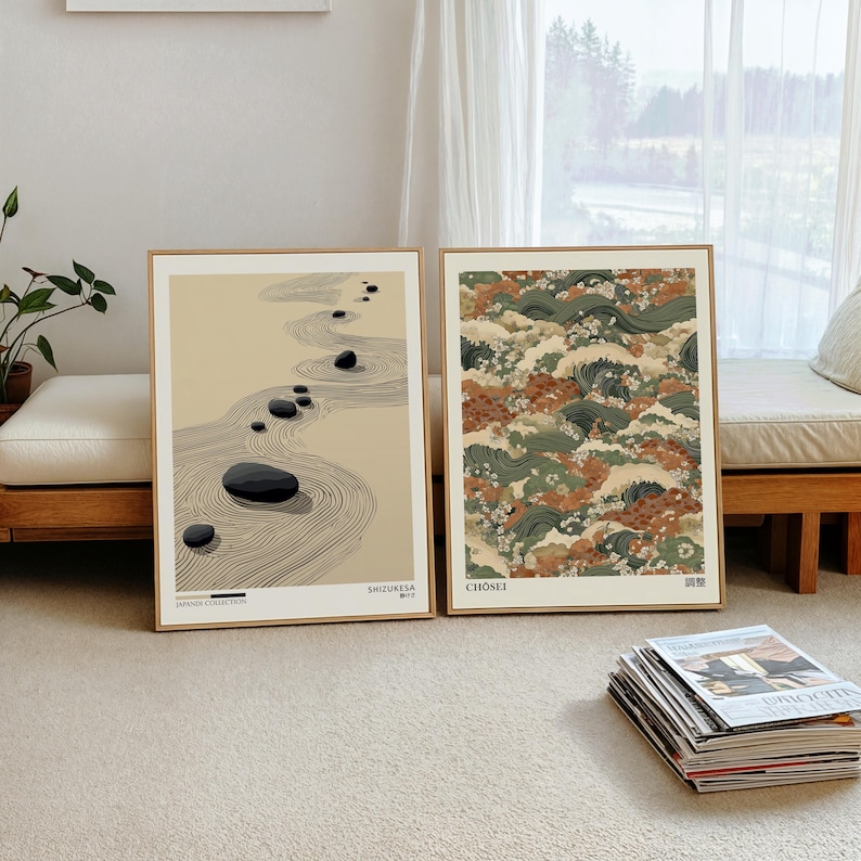 2pcs Japandi Zen Canvas Wall A - Home Office Japandi のレビューと価格