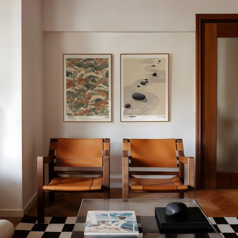 2pcs Japandi Zen Canvas Wall A - Home Office Japandi のレビューと価格