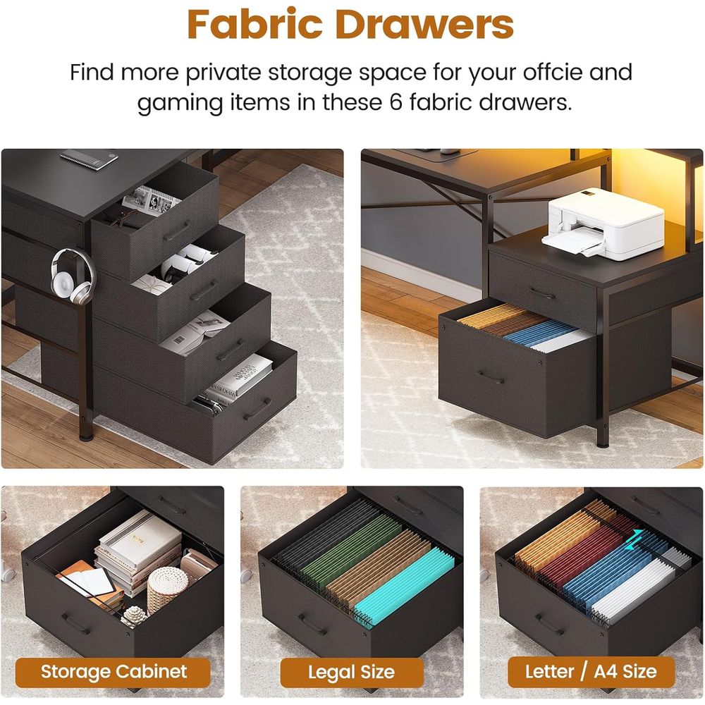 L-Shaped 108 Home Office Desk  - Home Office With Two Desks のレビューと価格