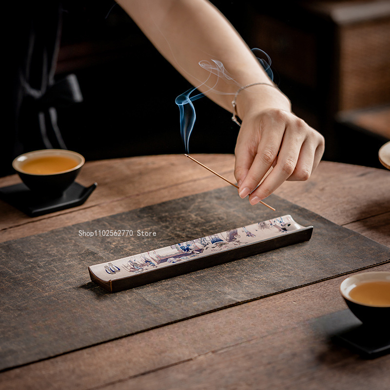 Zen Ceramic Incense Insert Ena - Home Office Yoga Room のレビューと価格