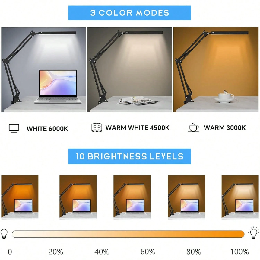 LED Desk Lamp For Home,Reading - Office Table Home のレビューと価格