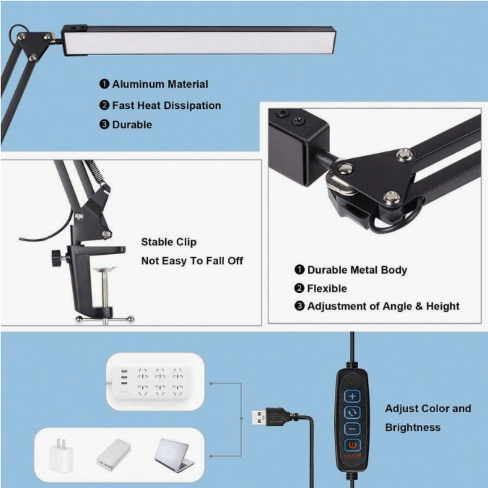 LED Desk Lamp For Home,Reading - Office Table Home のレビューと価格