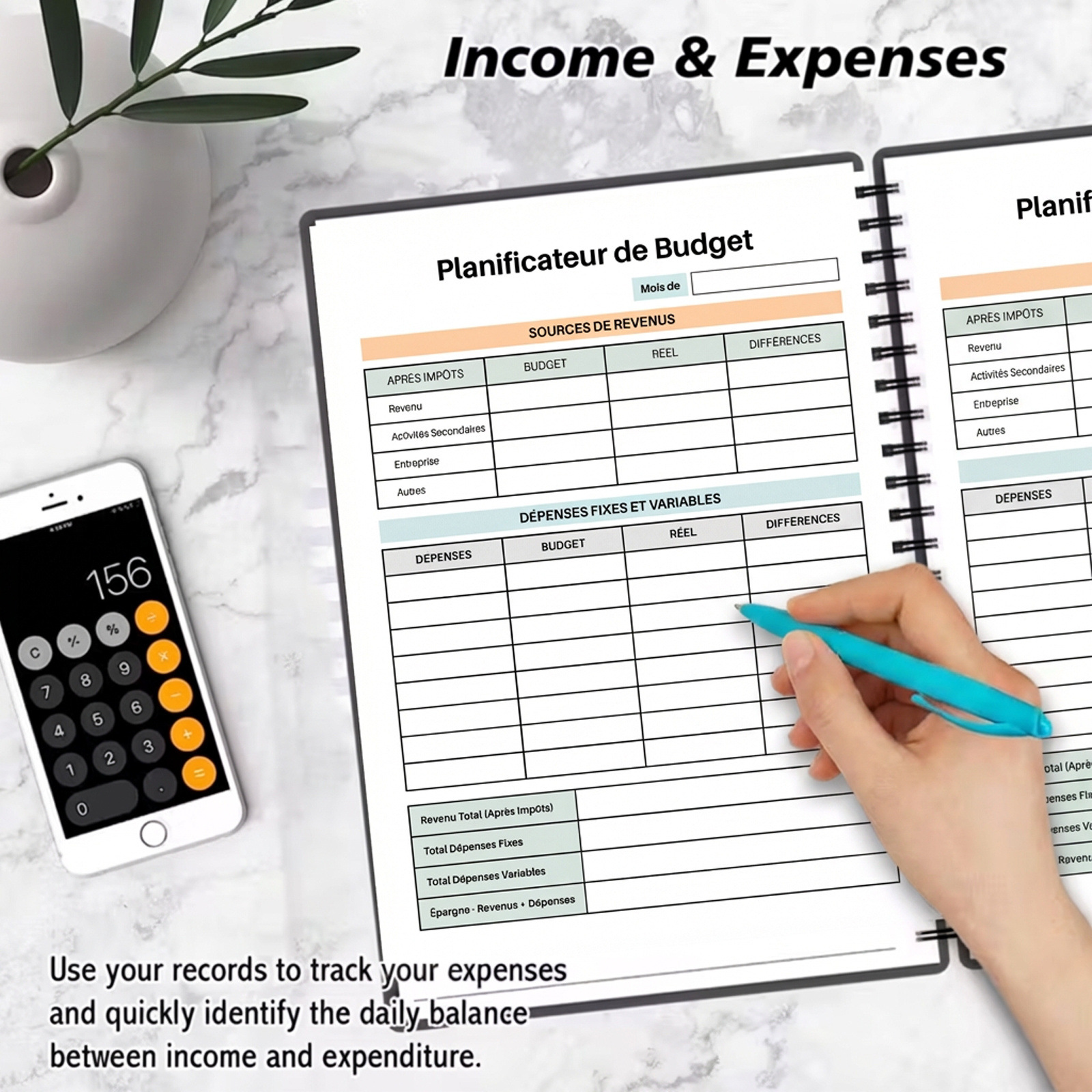 A5 Spiral Budget Planner Noteb - Home Office Budget のレビューと価格