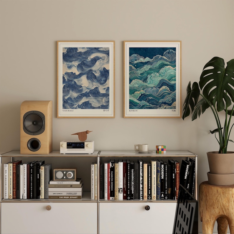 2pcs Japandi Sage Green and Bl - Home Office Japandi のレビューと価格