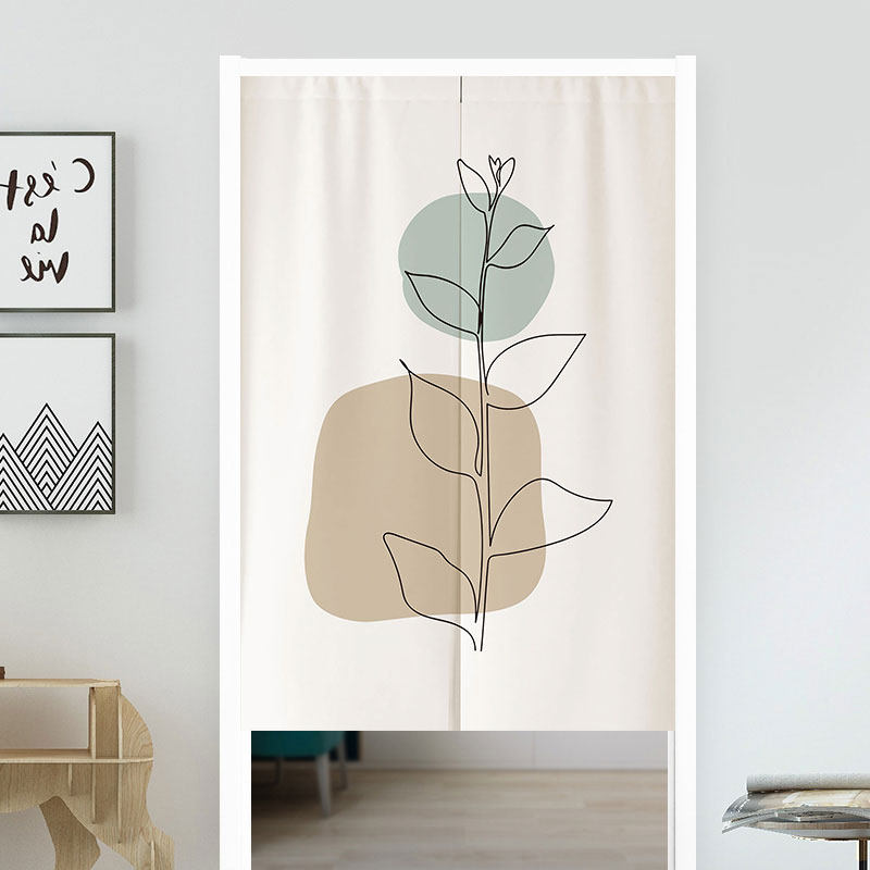 VIKAMA Boho Green Leaf Print N - Home Office Japandi のレビューと価格