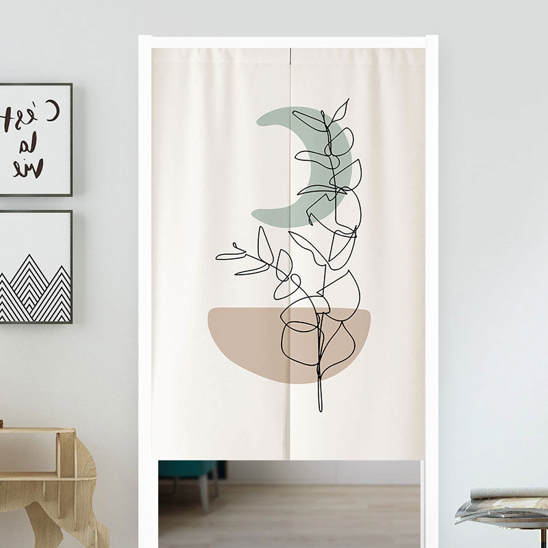 VIKAMA Boho Green Leaf Print N - Home Office Japandi のレビューと価格