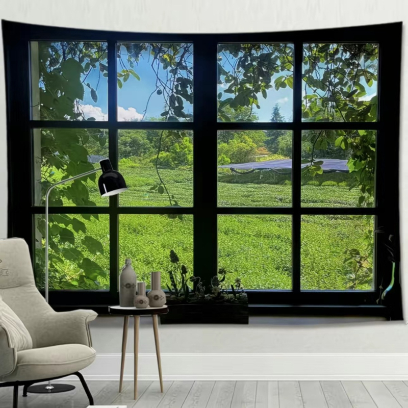 VIKAMA Anime Window View Tapes - Home Office Yoga Room のレビューと価格