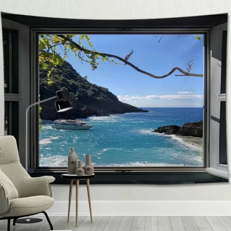 VIKAMA Anime Window View Tapes - Home Office Yoga Room のレビューと価格