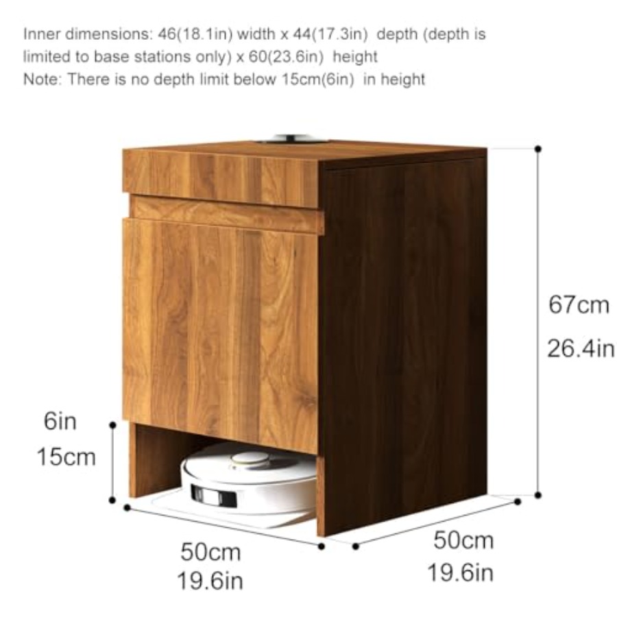 Robot Vacuum Stand Cabinet wit - Office Table Home のレビューと価格