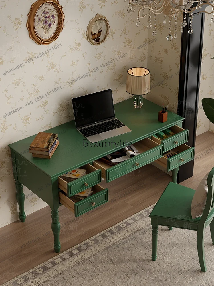 X4  Vintage Style Two-in-One O - Home Office With Two Desks のレビューと価格