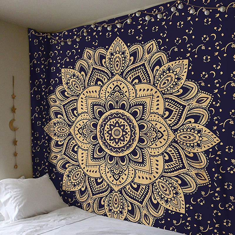 Mandala Tapestry Macrame Wall  - Home Office Yoga Room のレビューと価格