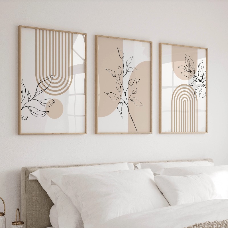 Neutral Wall Art Prints for Mo - Home Office Japandi のレビューと価格