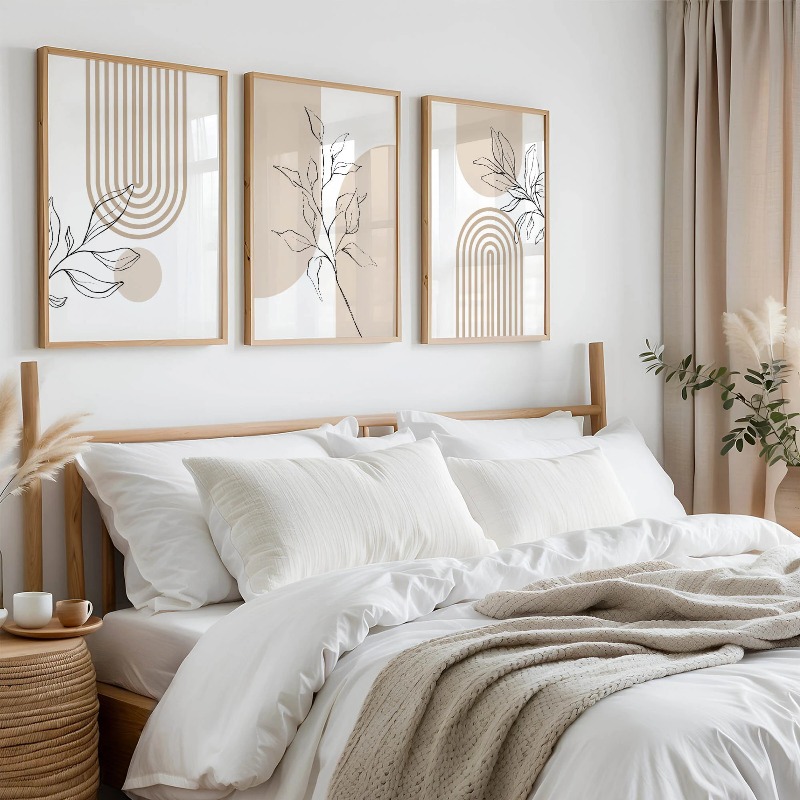 Neutral Wall Art Prints for Mo - Home Office Japandi のレビューと価格