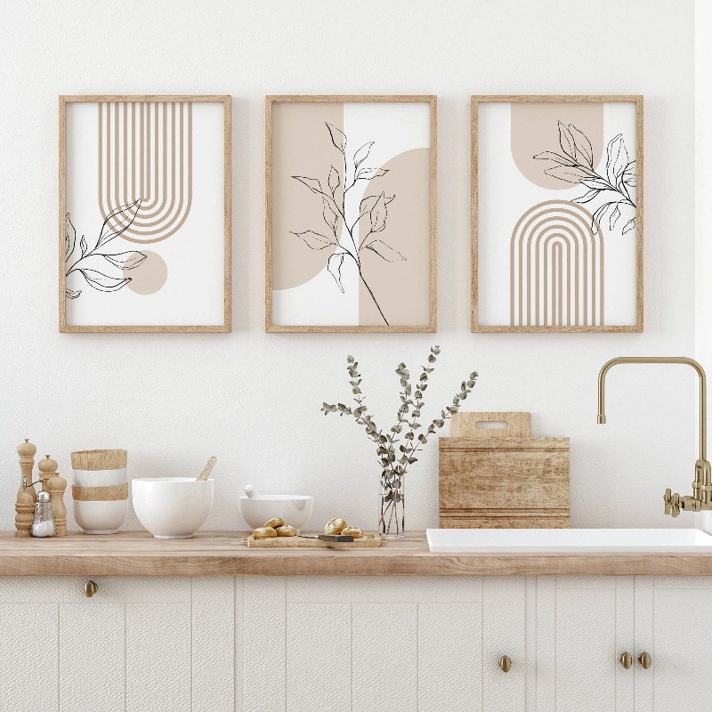 Neutral Wall Art Prints for Mo - Home Office Japandi のレビューと価格